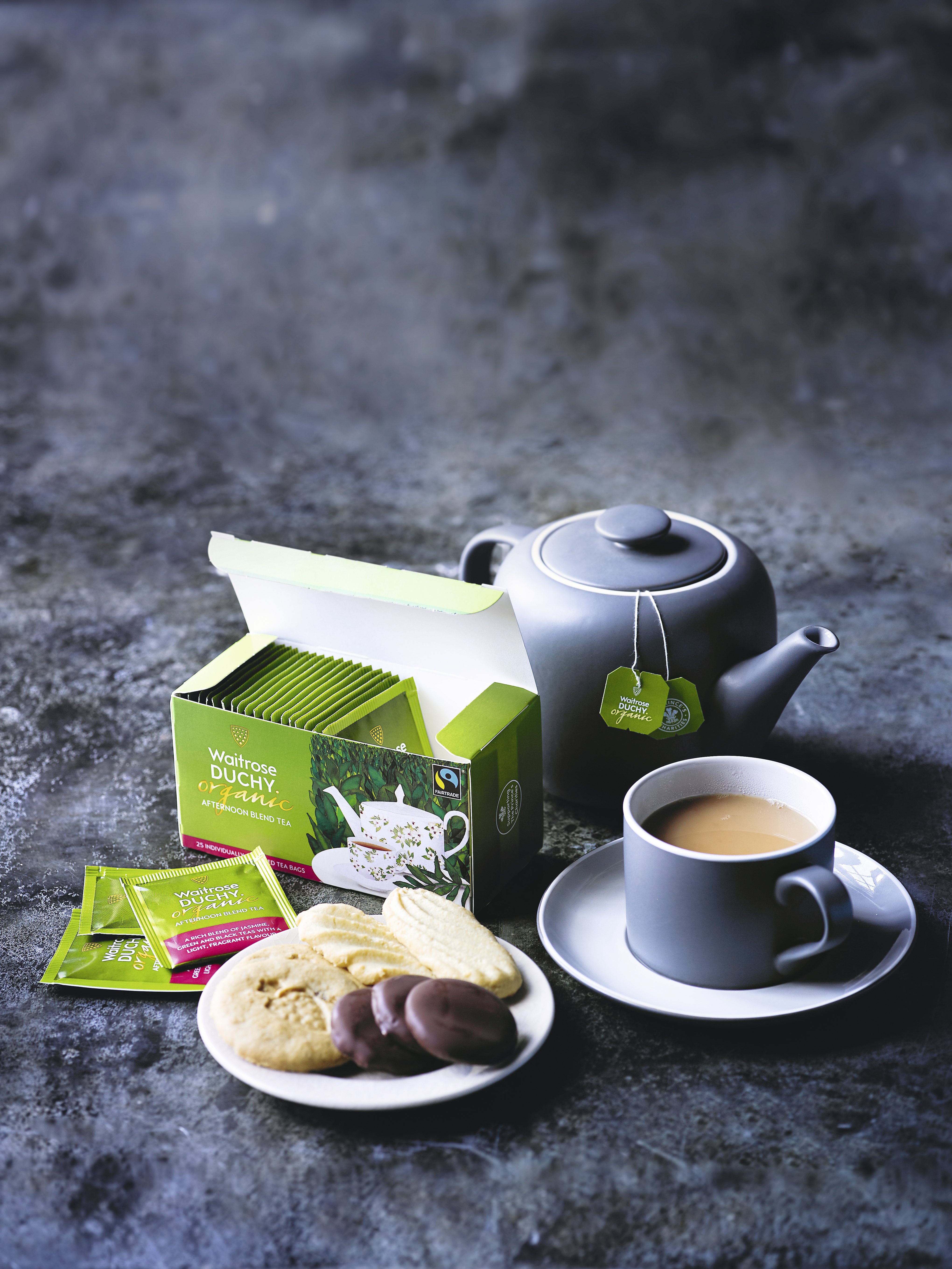 Duchy Organic biscuit and tea