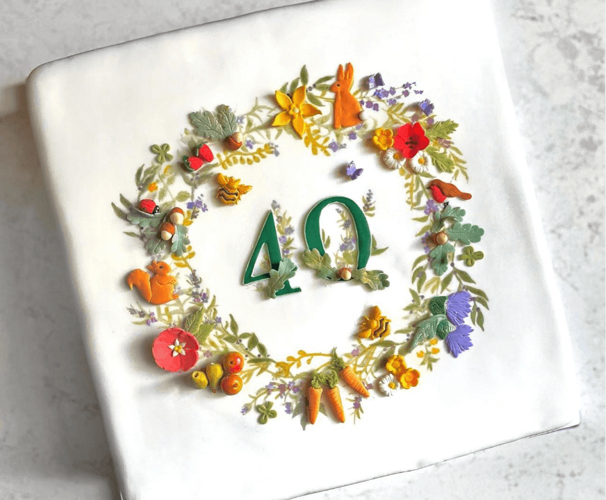 40th anniversary cake