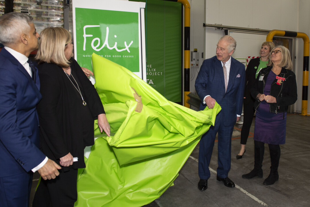 His Majesty visits The Felix Project